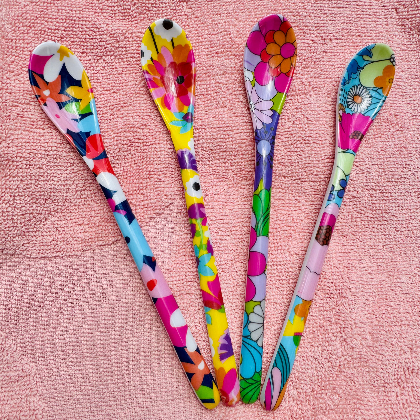 Dessert Spoons Set  - Garden Floral