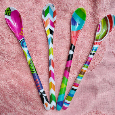 Dessert Spoons Set - Multi Color