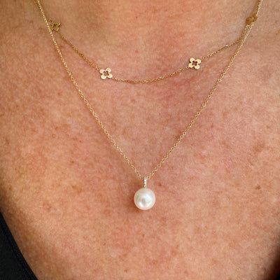 Pearl Ball Drop Necklace