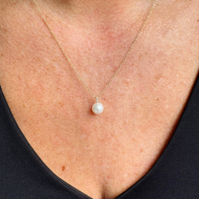 Pearl Ball Drop Necklace
