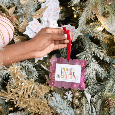 Hot Pink Mini Frame Ornament