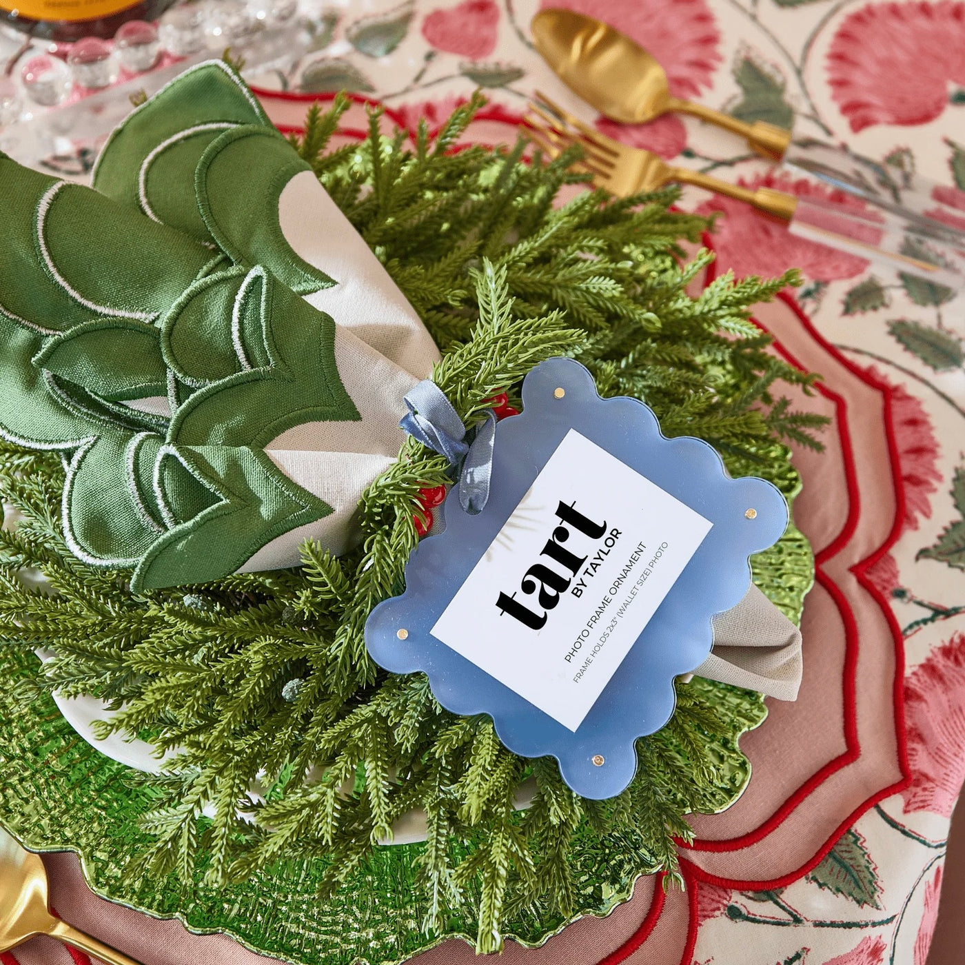 Denim Blue Mini Frame Ornament