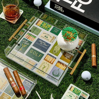 Golf Matchbook Large Acrylic Tray