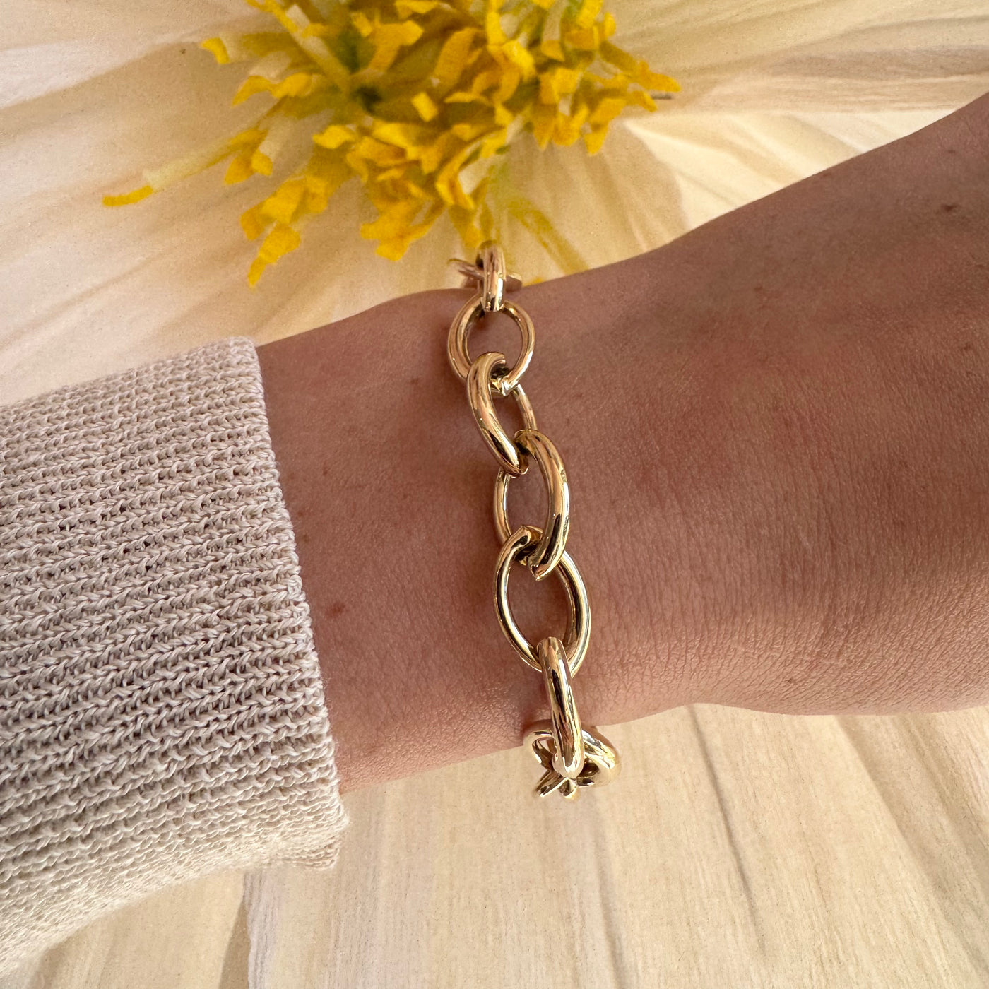 Pear Link Bracelet