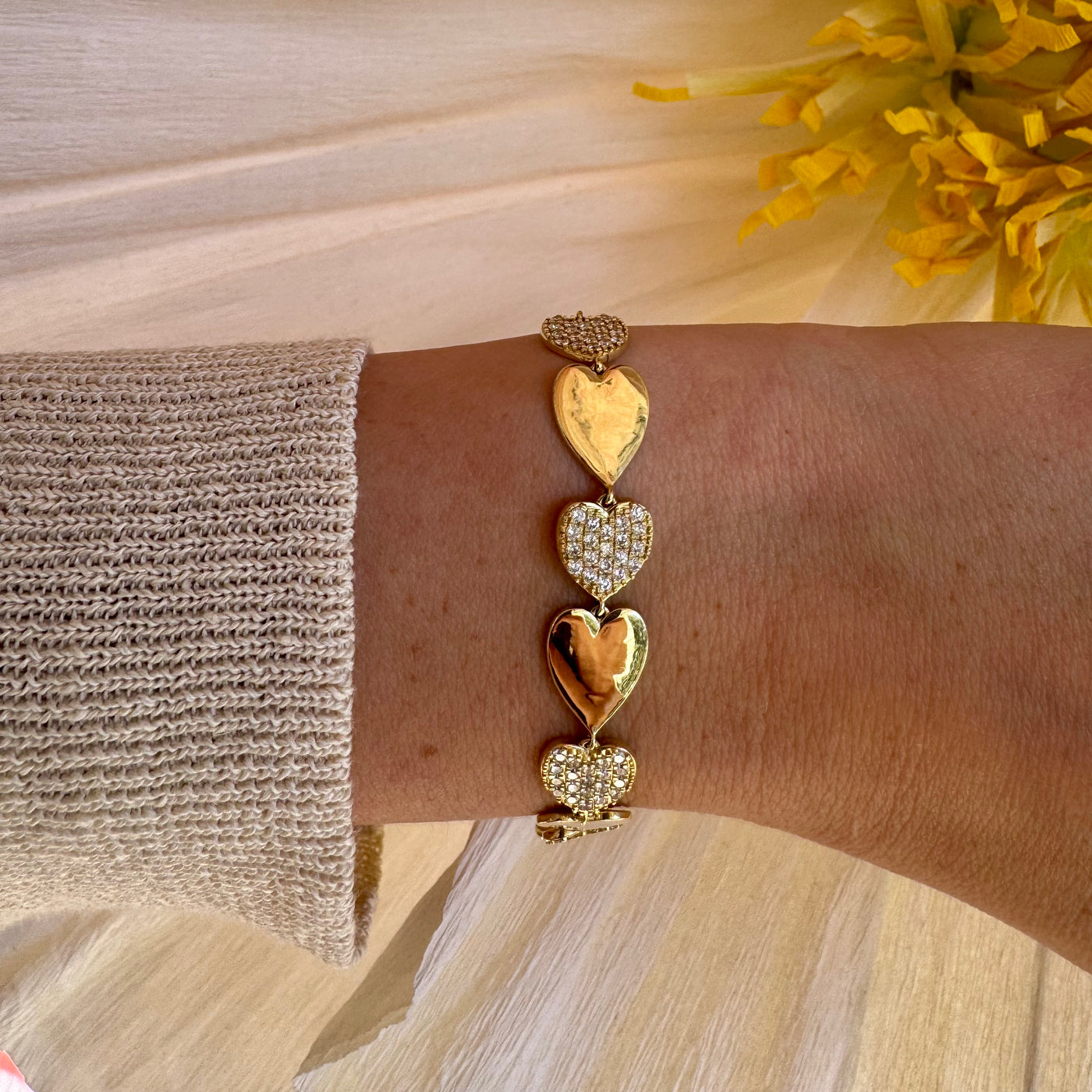 Diamond Heart Bracelet