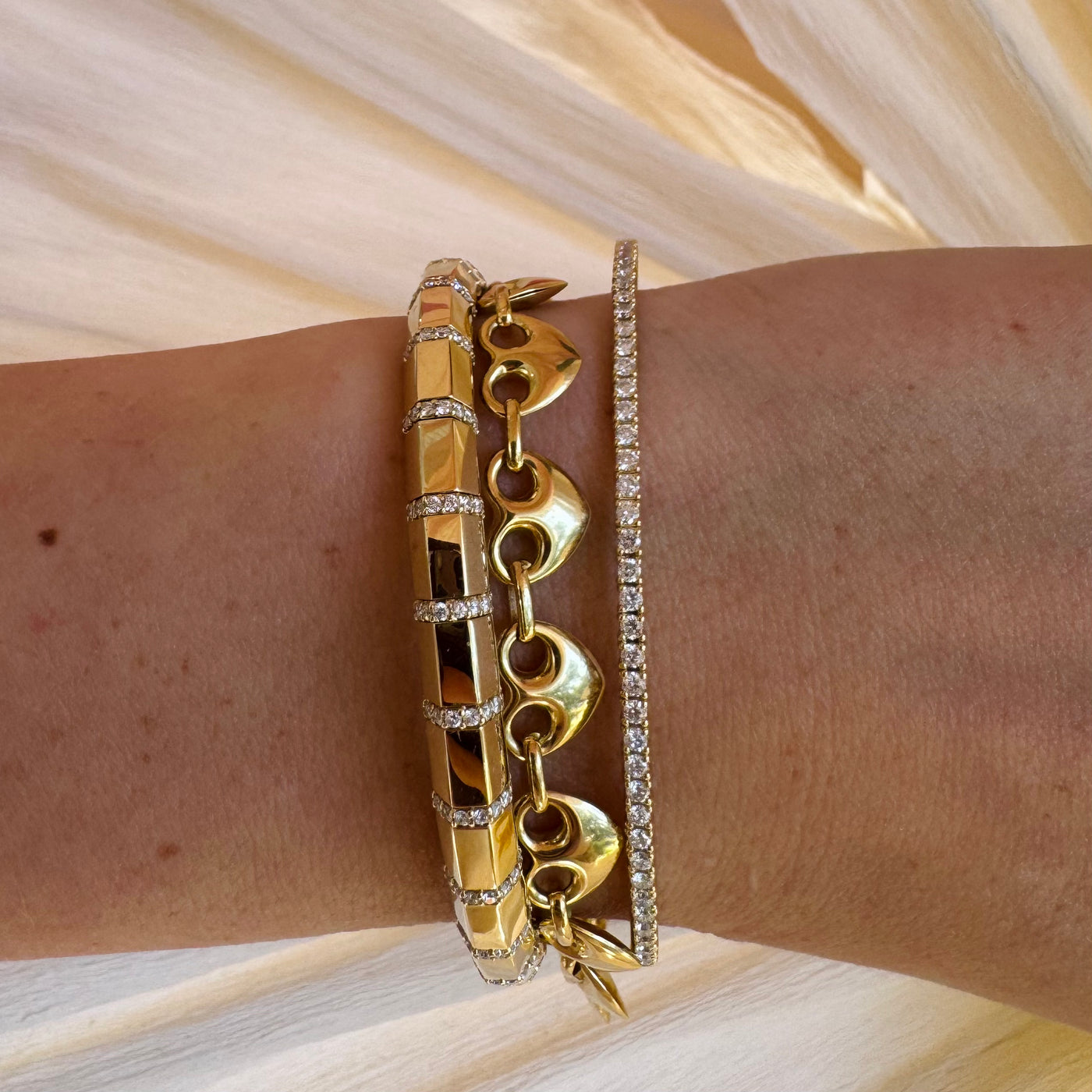 Puff Heart Mariner Bracelet