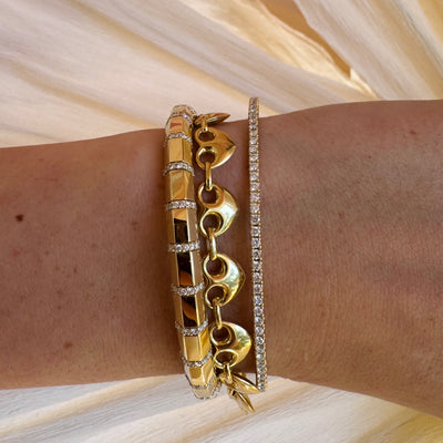 Puff Heart Mariner Bracelet