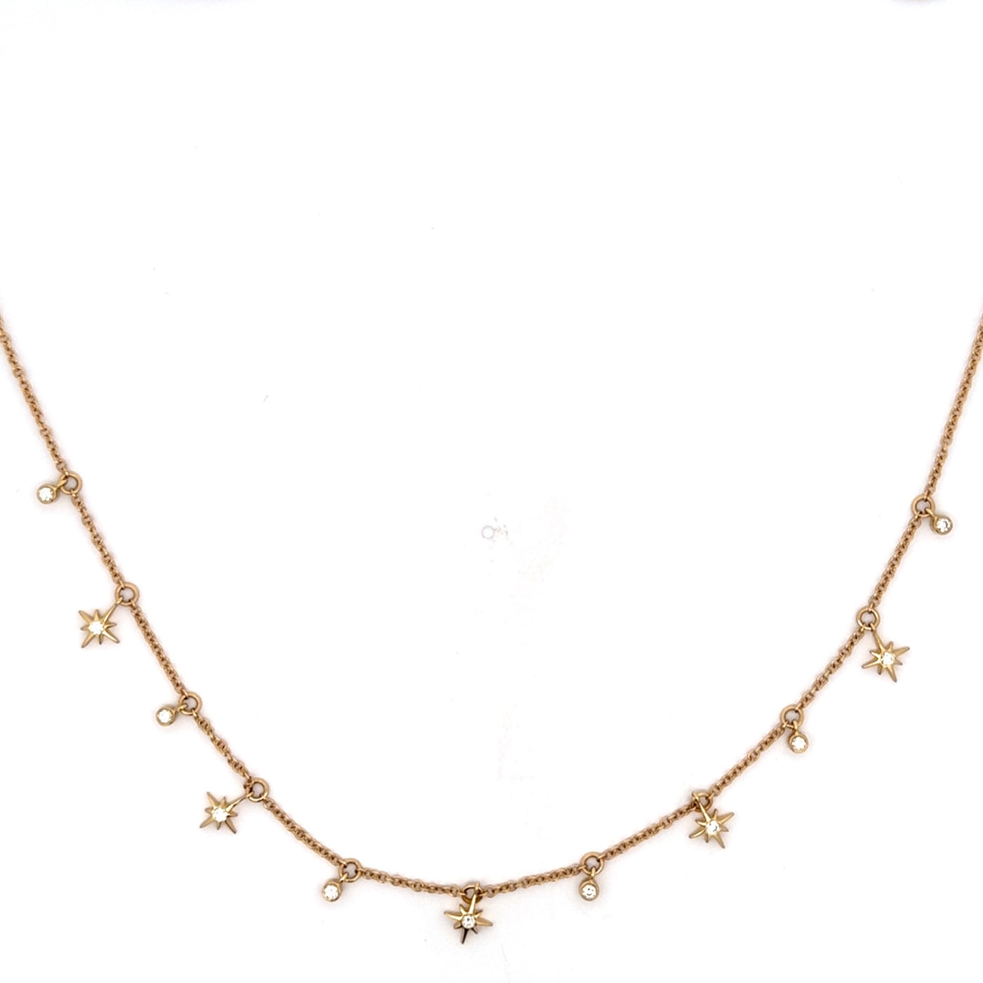 Confetti and Star Diamond Necklace