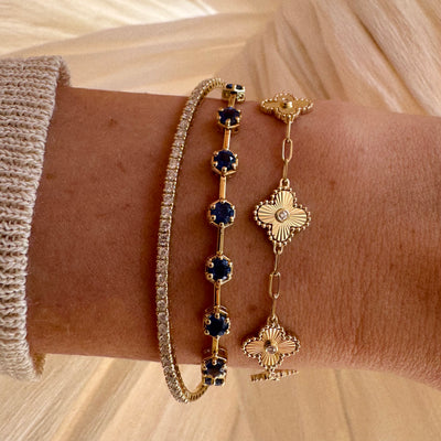 Blue Sapphire Tennis Bracelet