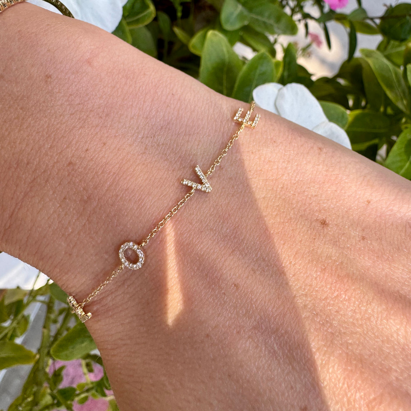 Diamond Love Letter Bracelet