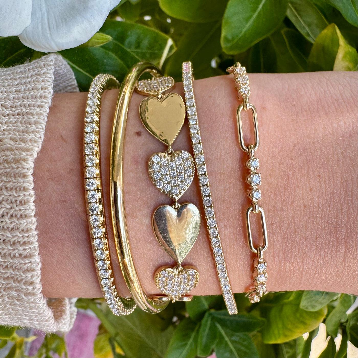 Diamond Heart Bracelet