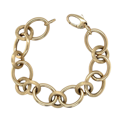 Gold Link & Brushed Link Bracelet