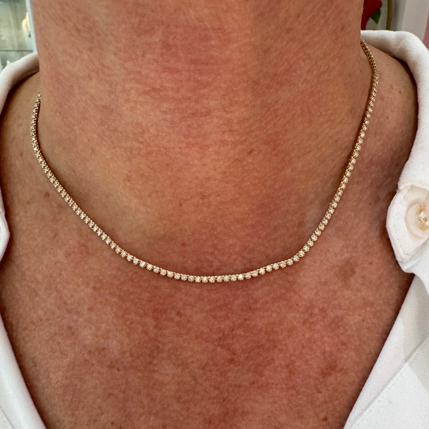 Adjustable Tennis Necklace