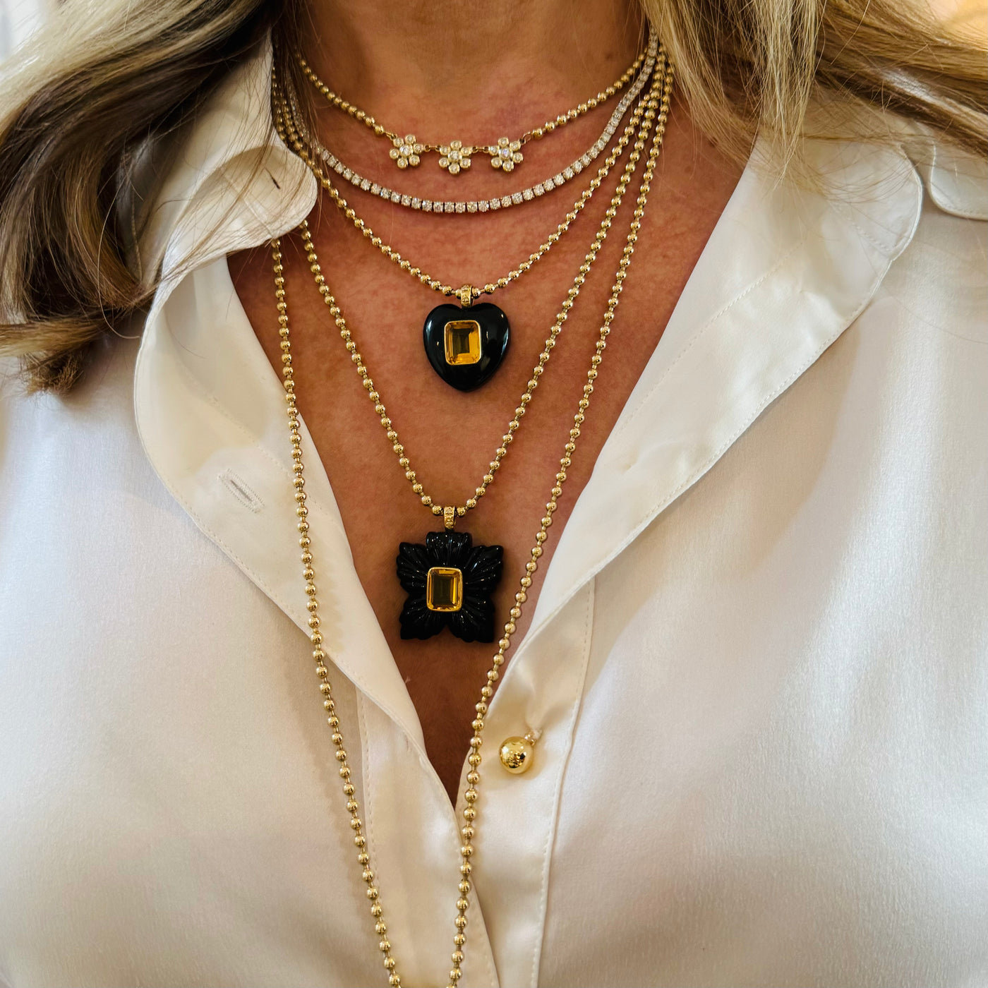 Tennis Necklace / 10 ctw