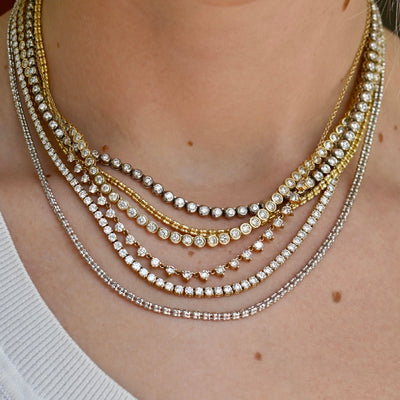 Tennis Necklace / 10 ctw