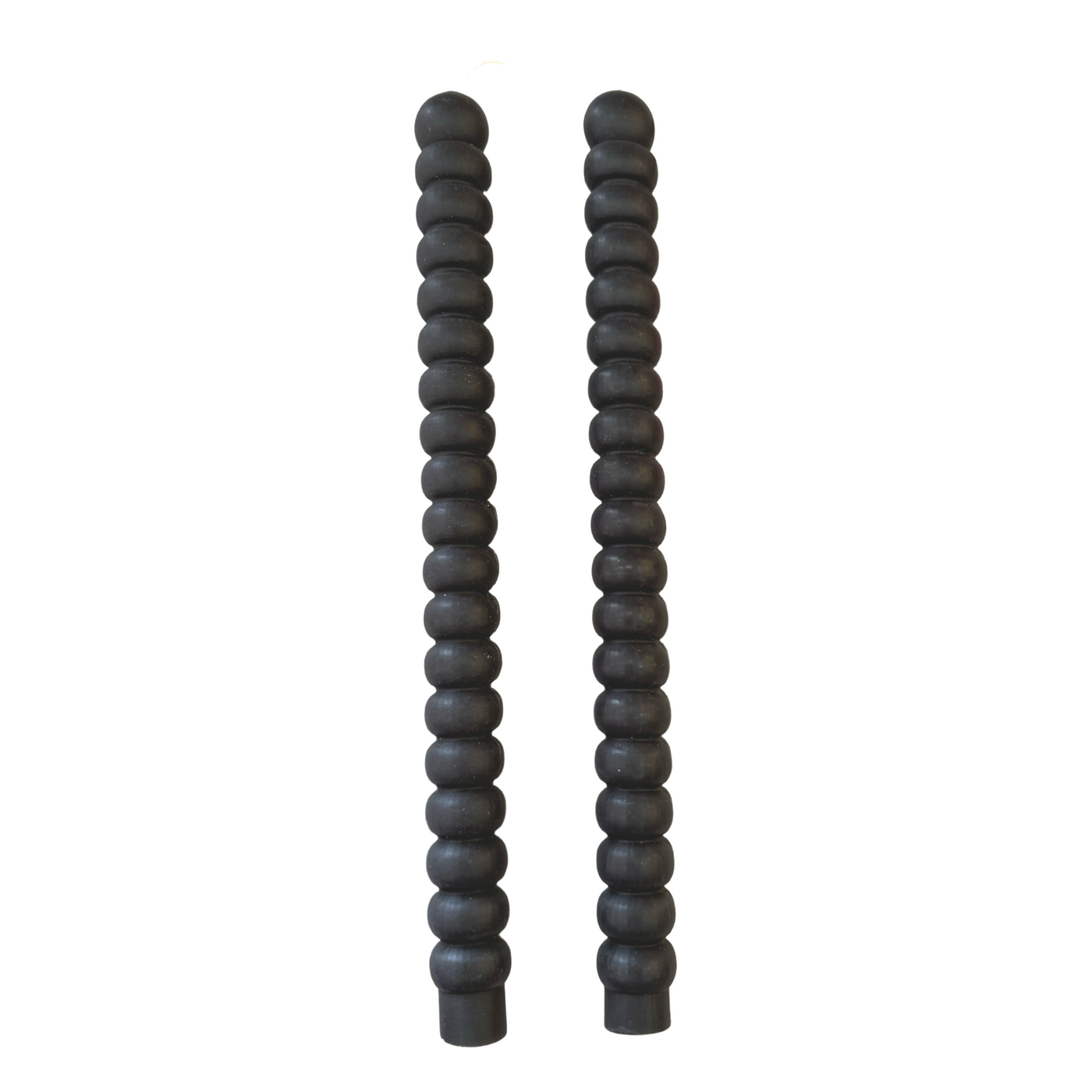 Stacked Taper Candle/ Black