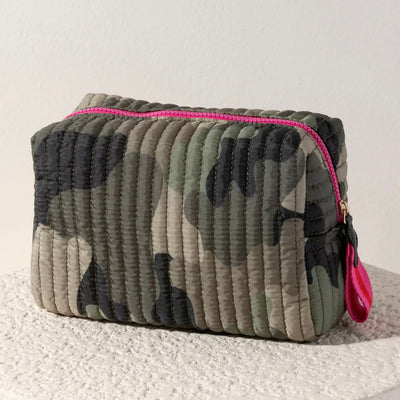 Ezra Large Camo Cosmetic Pouch