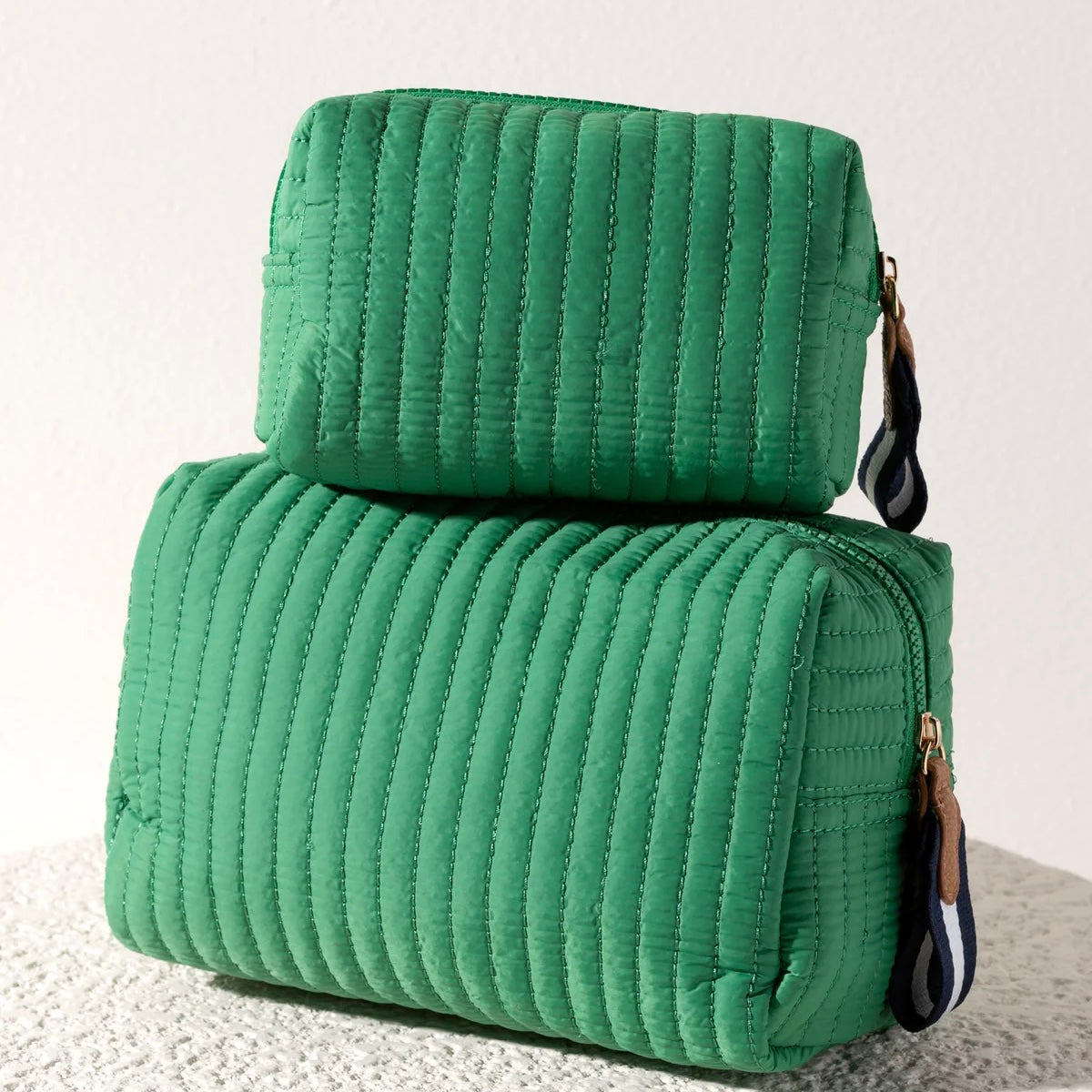 Ezra Small Green Cosmetic Pouch