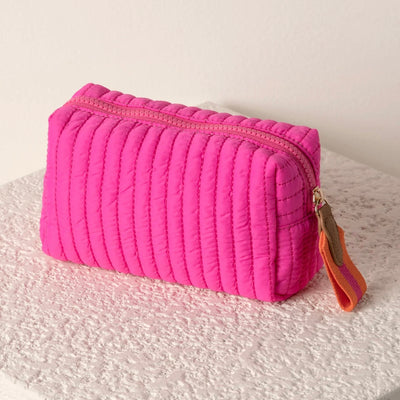 Ezra Small Magenta Cosmetic Pouch