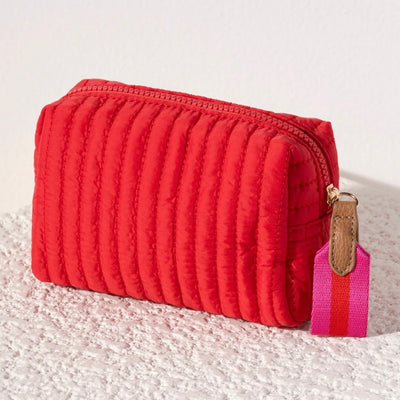 Ezra Small Red Cosmetic Pouch