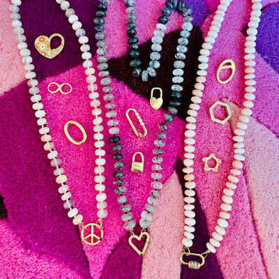 Black Tourmaline Gemstone Bead Necklace