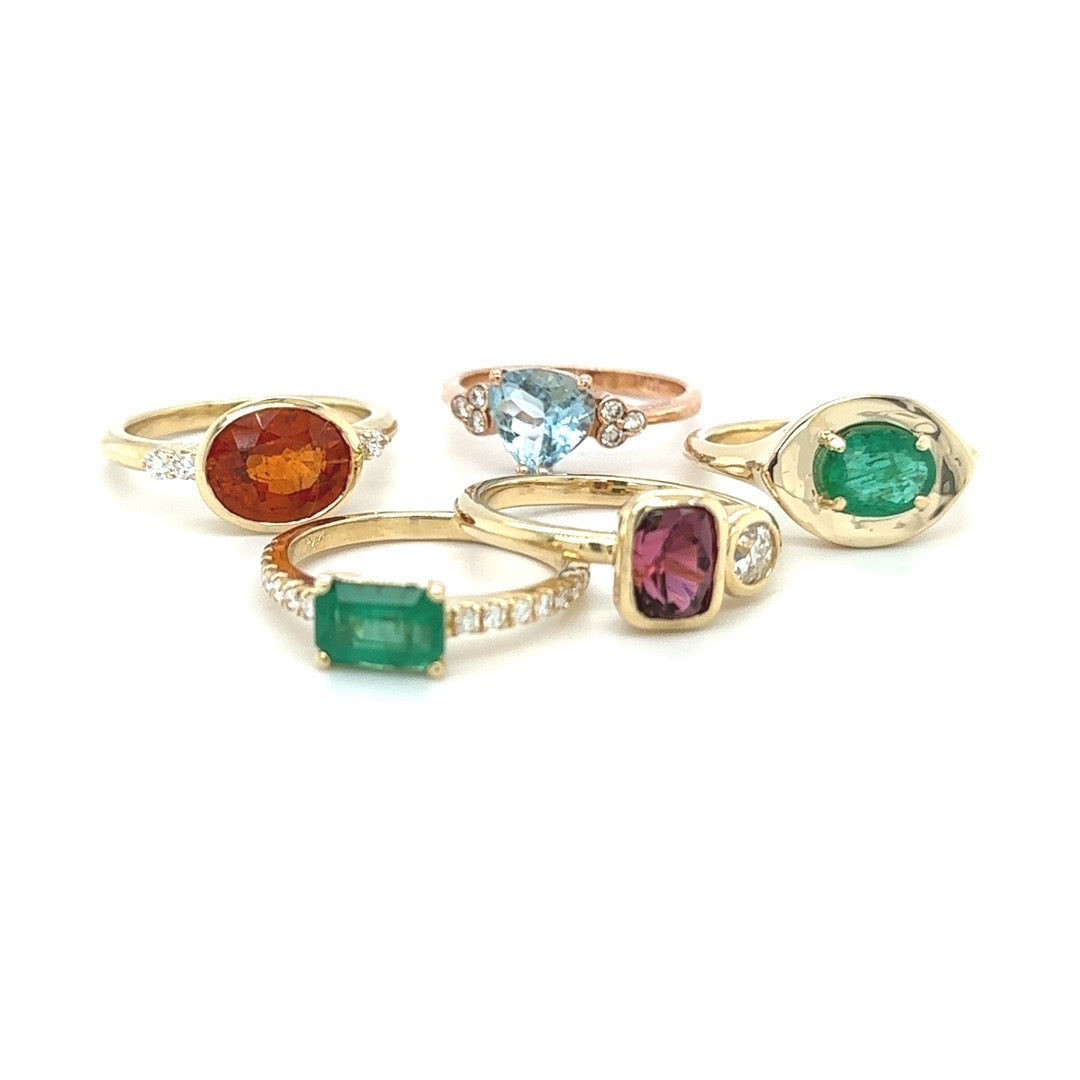 Emerald & Diamond Ring