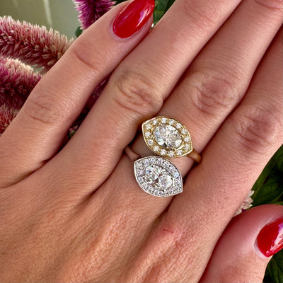 Azalea Diamond Ring / 18k White Gold