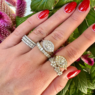 Azalea Diamond Ring / 18k White Gold