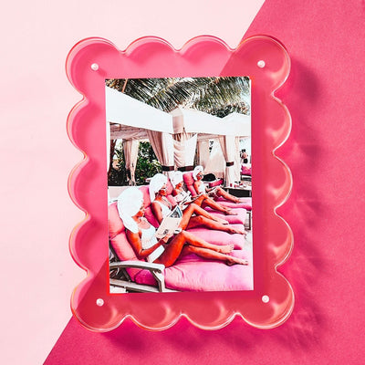 Neon Pink Acrylic Picture Frame