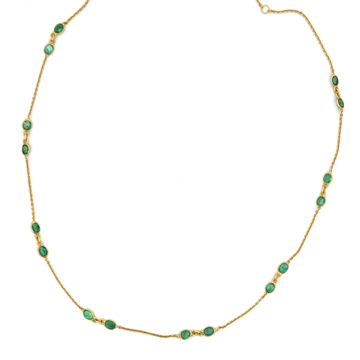 Emerald Oval Station Chain