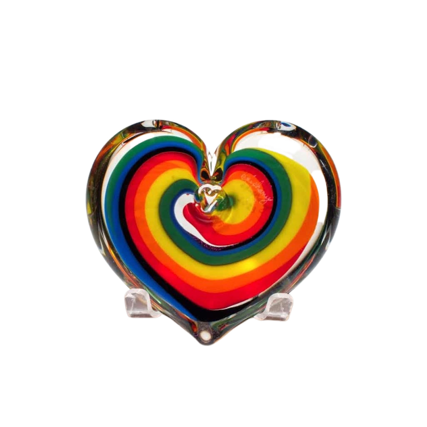 Heart Paperweight/ Rainbow Dream