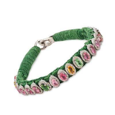 Rio Diamond & Tourmaline Green Bracelet