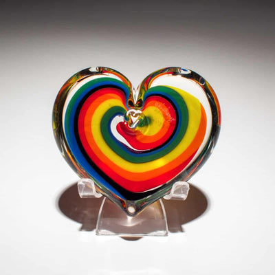 Heart Paperweight/ Rainbow Dream