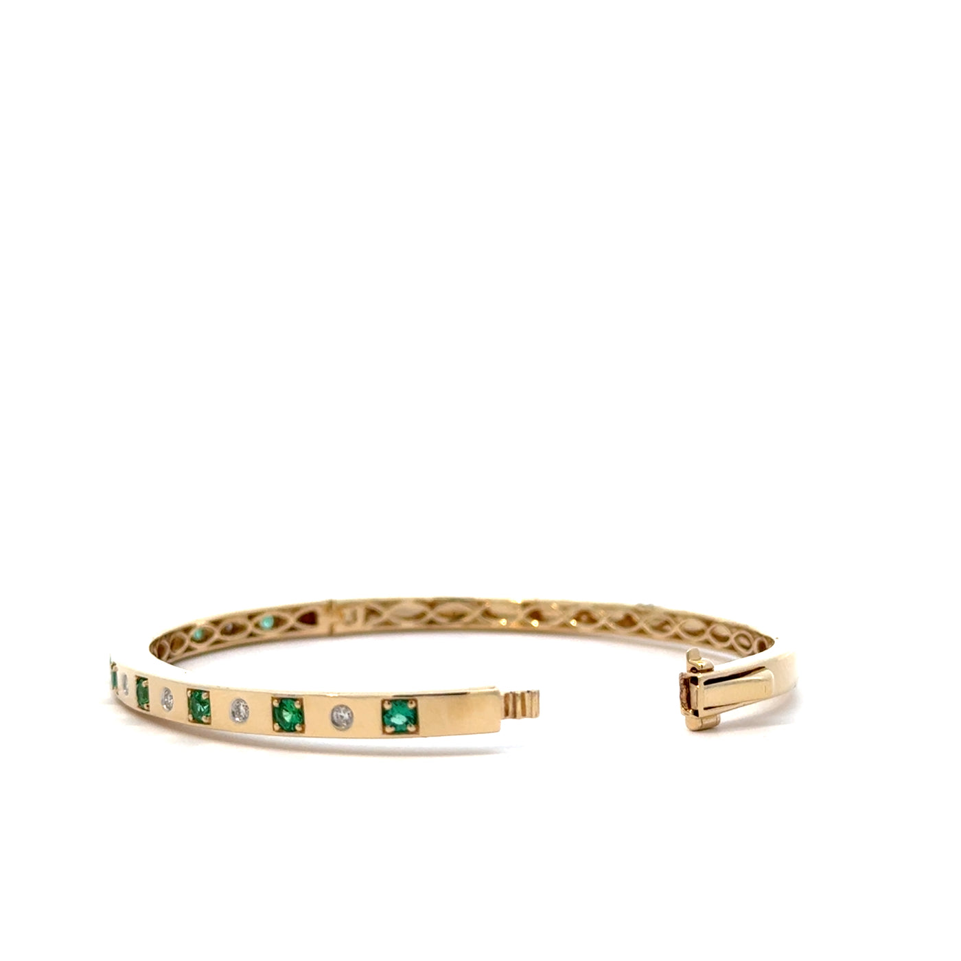 Emerald and Diamond Bangle