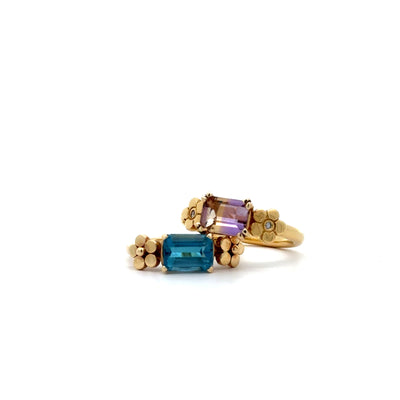 Cala Lily Ring with Ametrine & Diamonds
