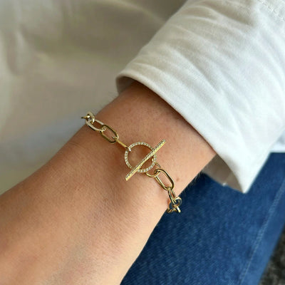 Diamond Toggle Bracelet