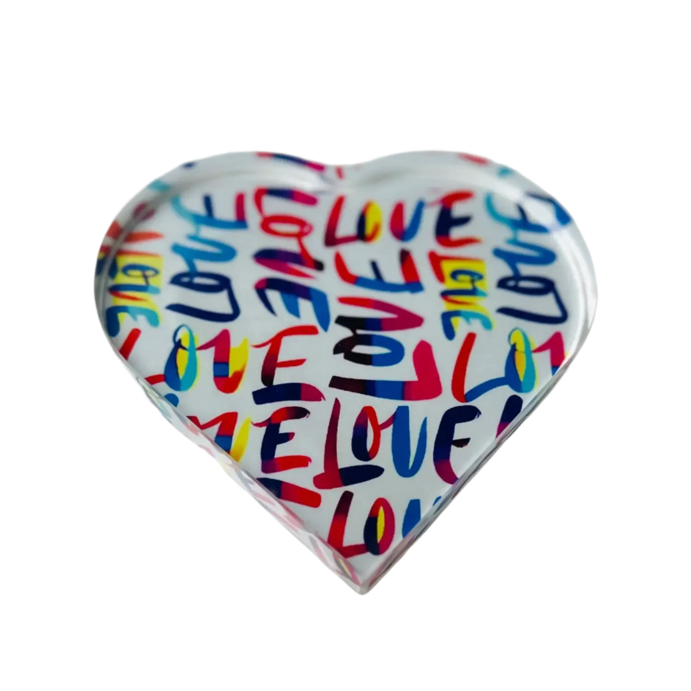 All The Love Heart Paperweight