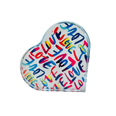 All The Love Heart Paperweight