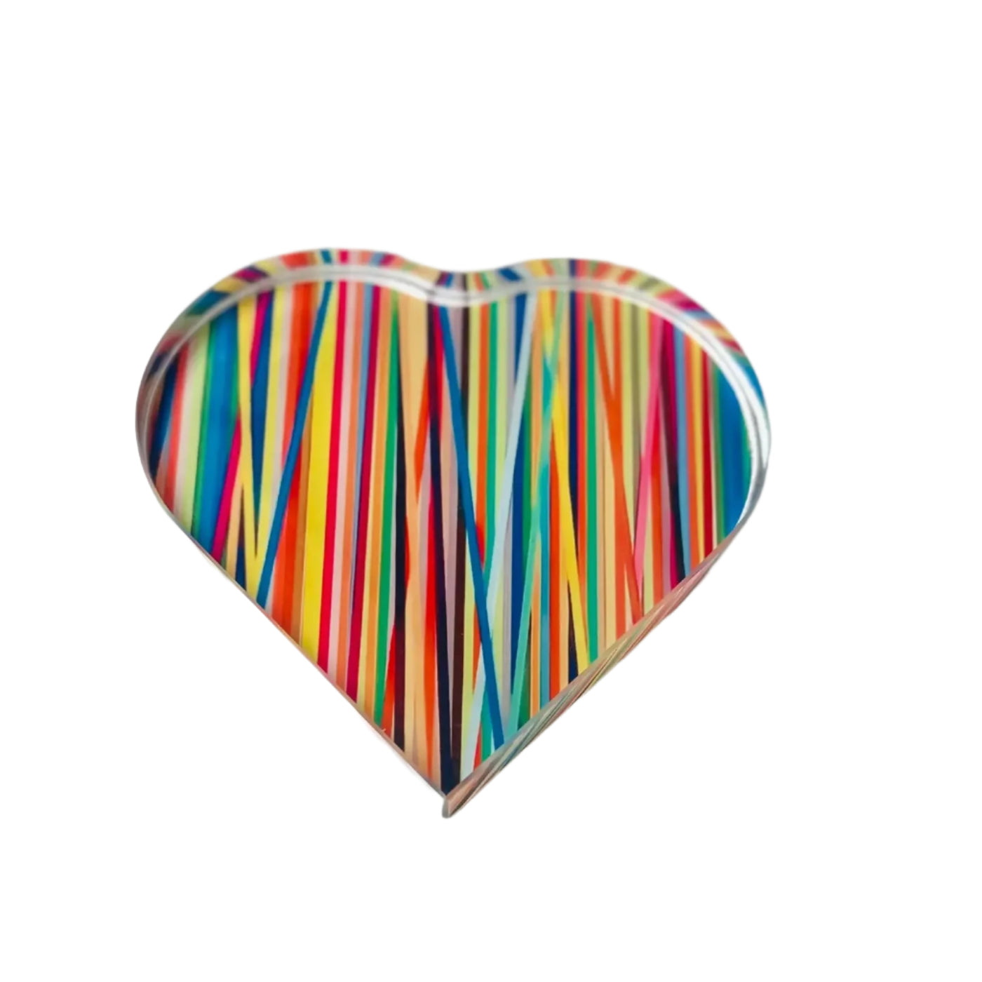 Abstract Art Heart Paperweight