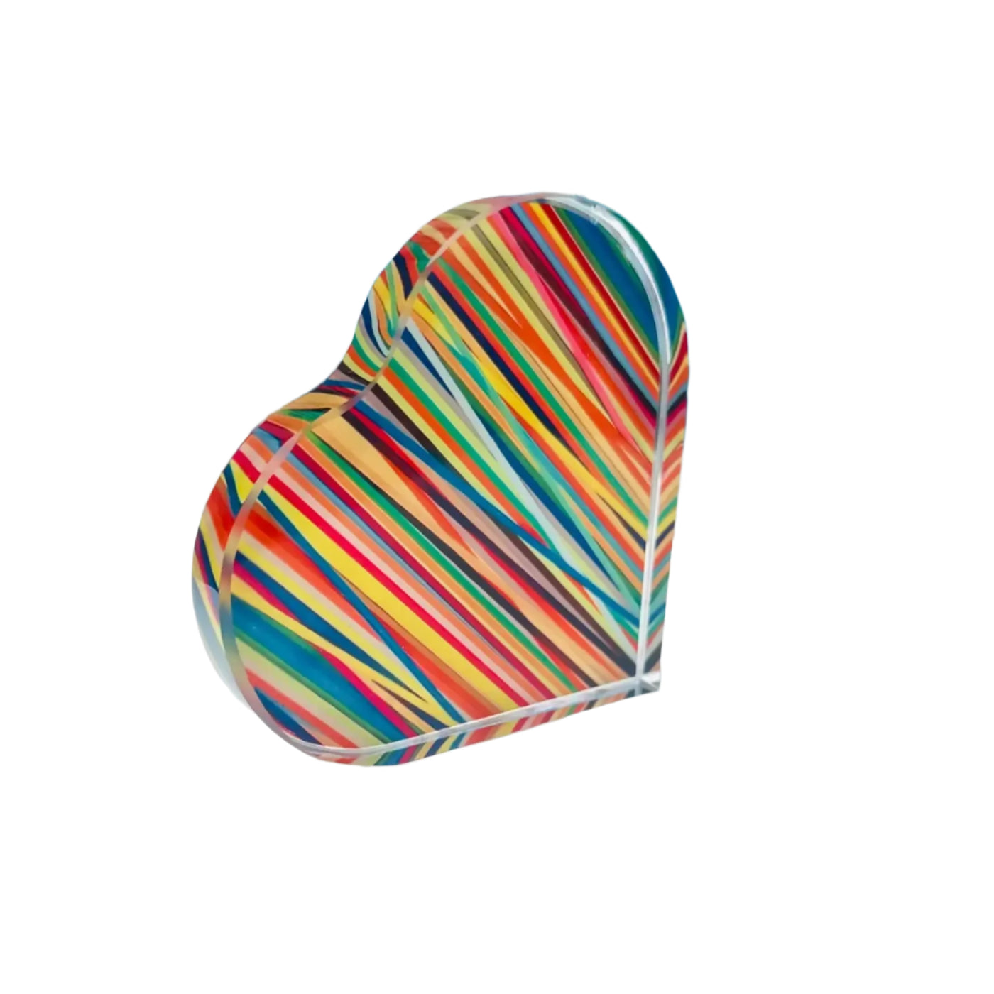 Abstract Art Heart Paperweight