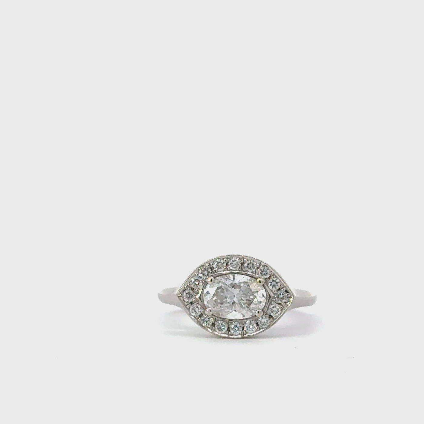 Azalea Diamond Ring / 18k White Gold