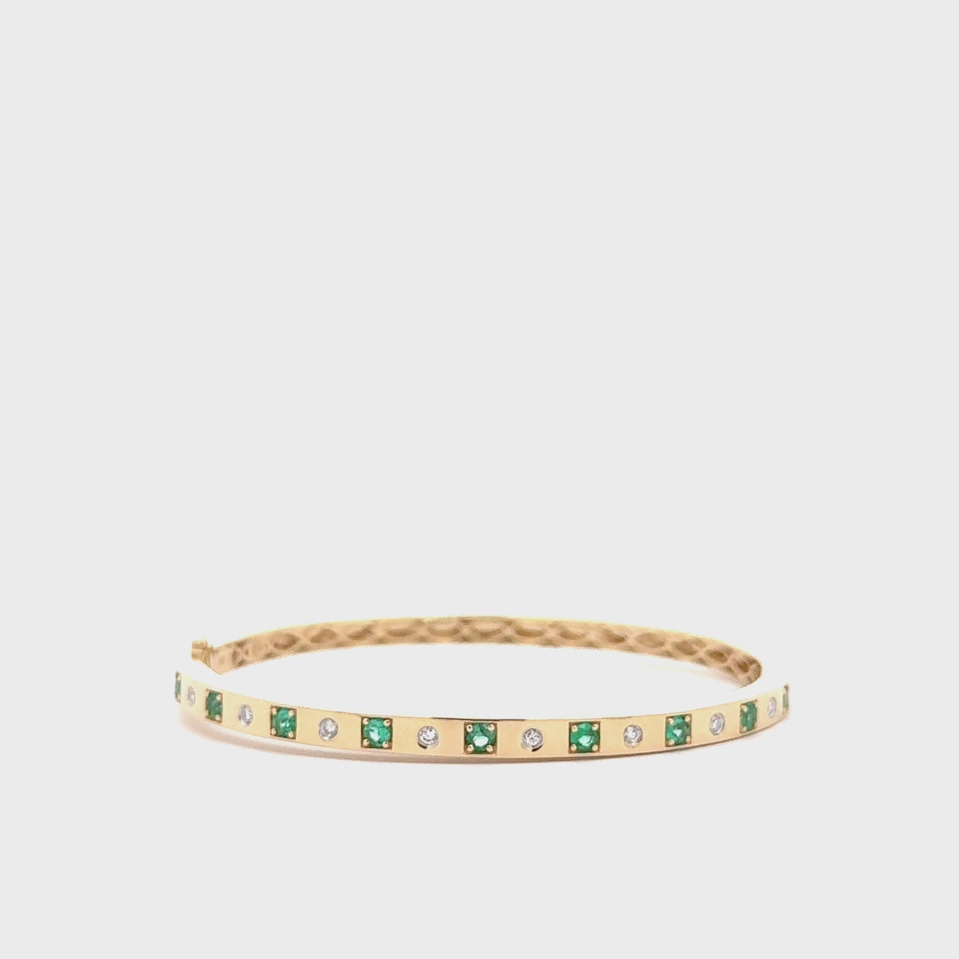 Emerald and Diamond Bangle