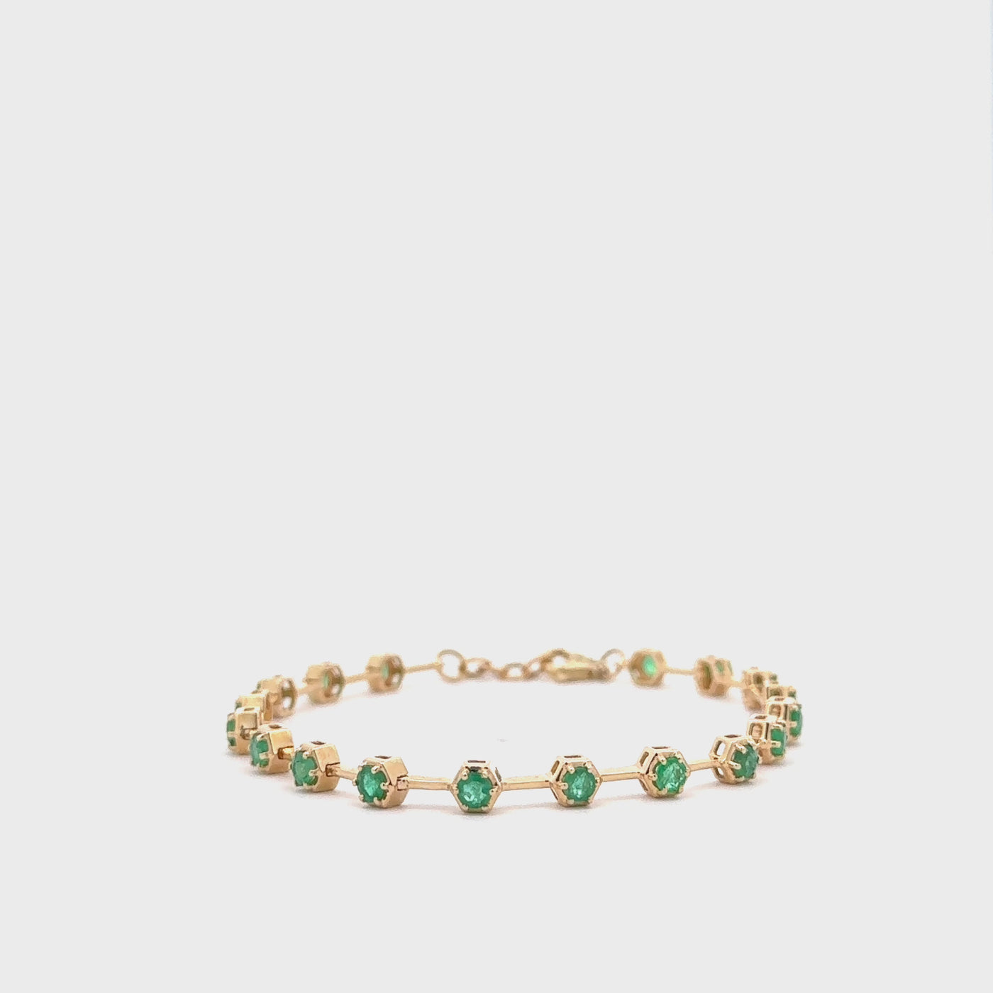 Emerald Segment Tennis Bracelet