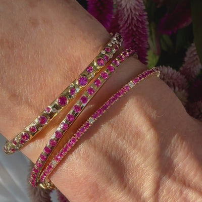 Pink Sapphire Bangle