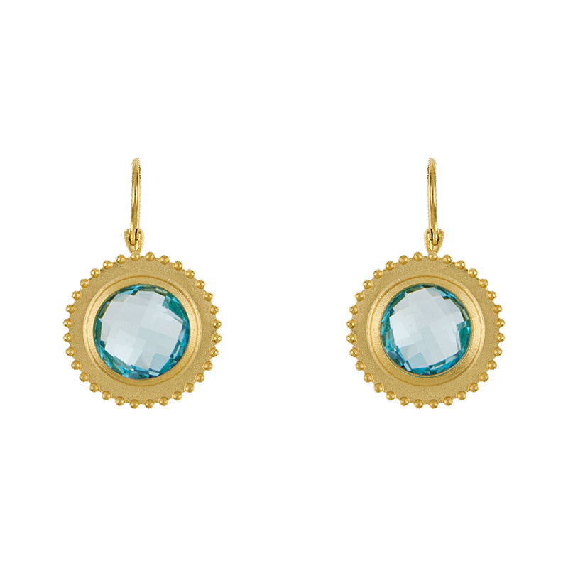 Sunburst Earrings in Blue Topaz - Lauren Sigman Collection