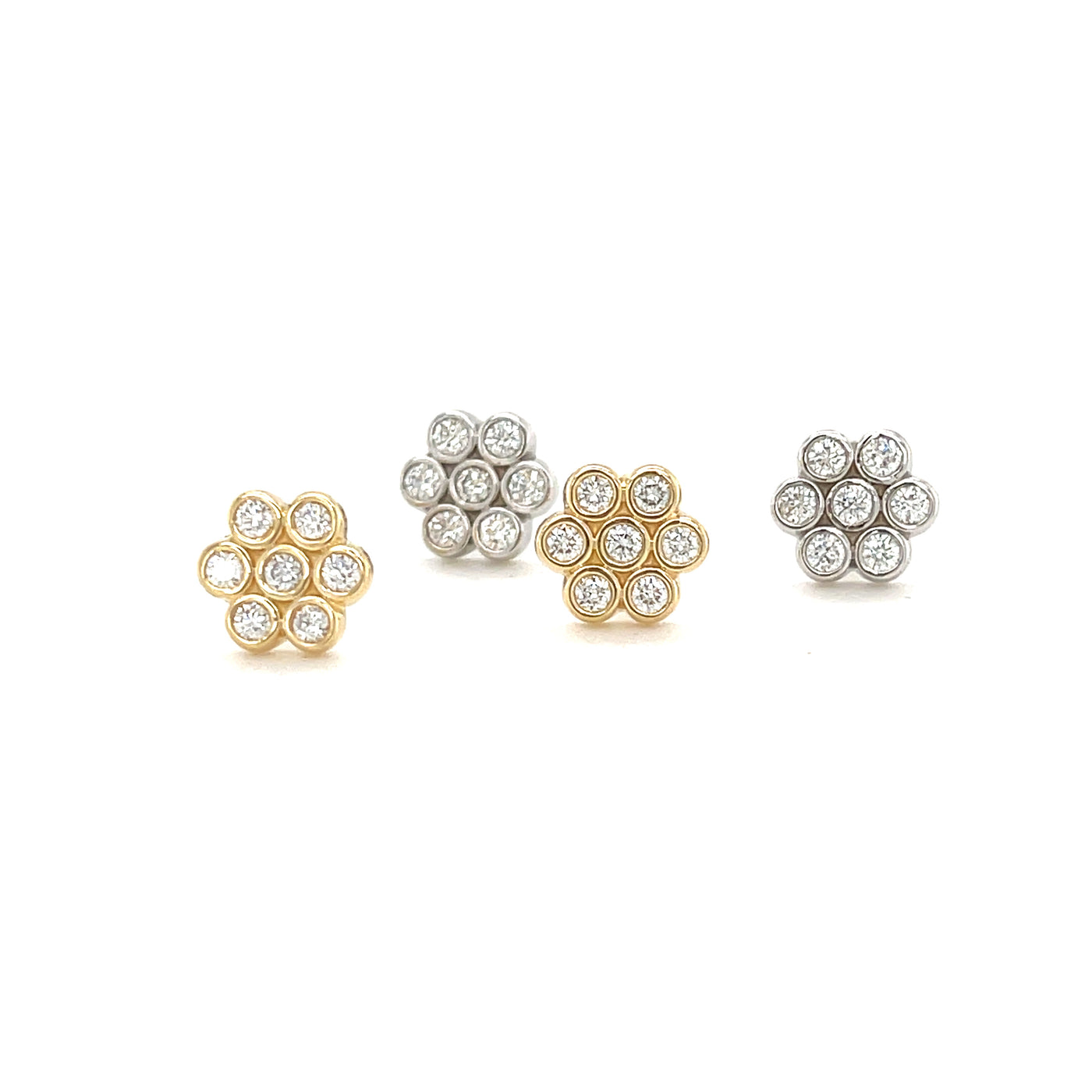 Flower Cluster Diamond Studs