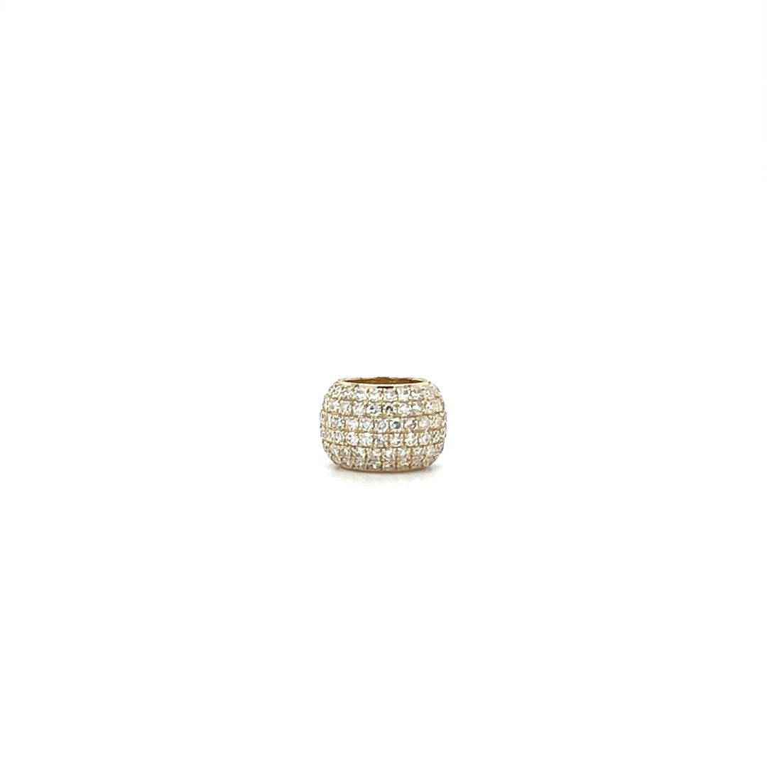 Pave Diamond Bead