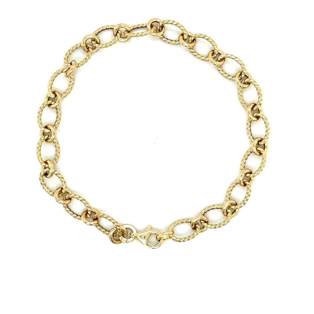 Alternating Twist Link Bracelet
