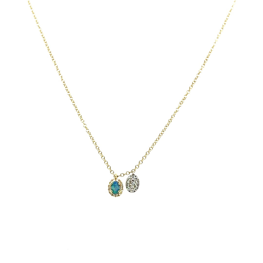 Diamond Opal & Confetti Necklace