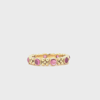 Cabochon Pink Sapphire Wildberry Band